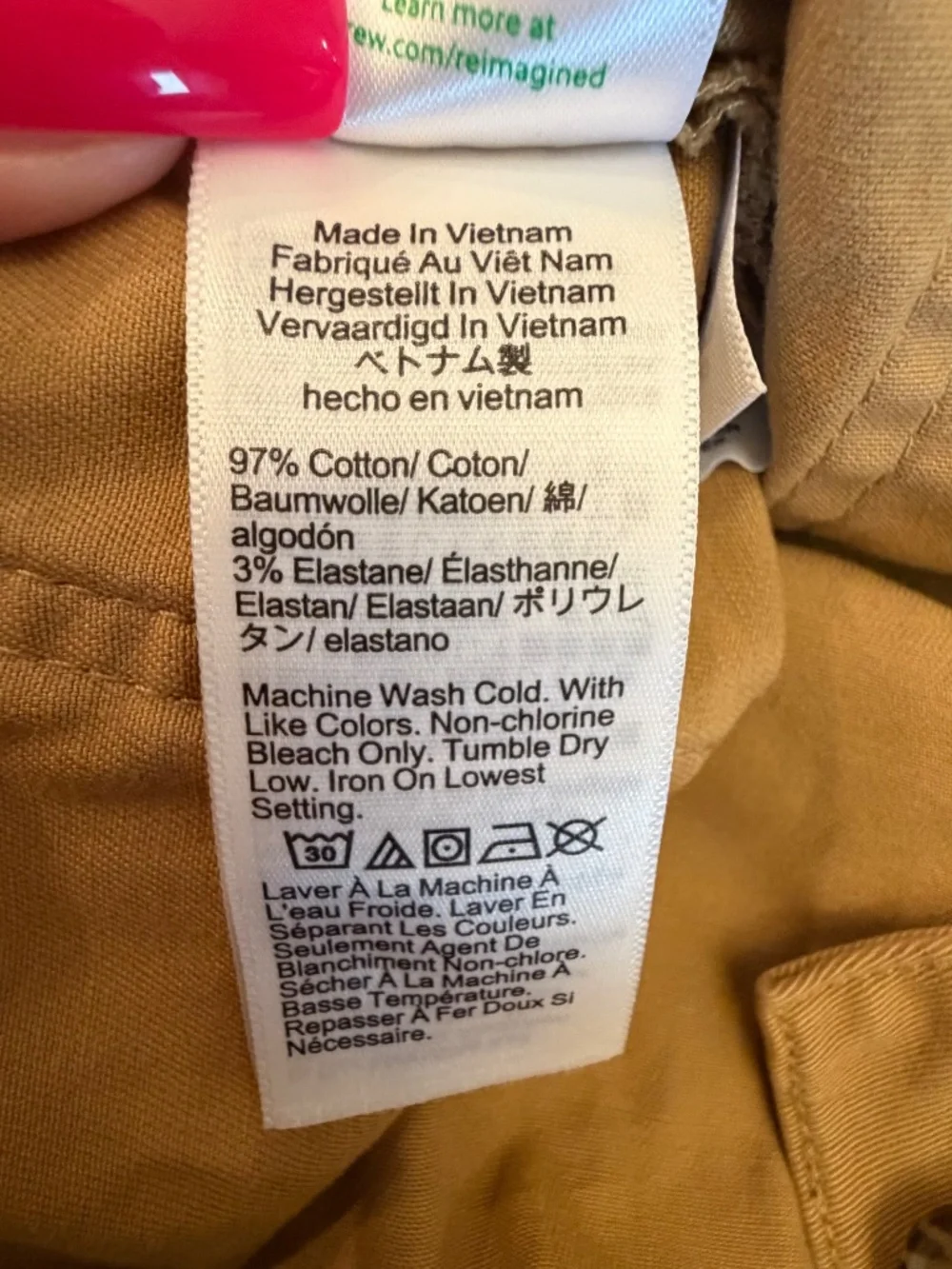J. Crew Women's Sailor Slim Wide- Leg Cropped Chino Pant Muted Gold, Size 30 P